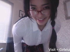 asian schoolgirl webcam dildo show