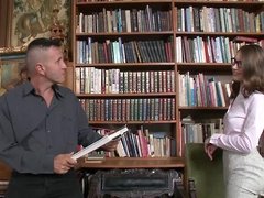 Librarian Nadia Bella masters erotic experience