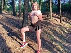 Amateur, Rubia, Penetracion con dedos, Al aire libre, Adolescente, Tetas