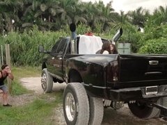 Blowjob, Brunette, Car, Facial, Hd, Latina, Outdoor, Wet