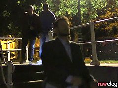 Blowjob, Gangbang, Group, Hd, Interracial, Outdoor, Police, Stockings