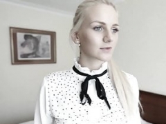 SCREWMETOO Blonde Pony Tail Prague Bitch Makes love Foreign Dick