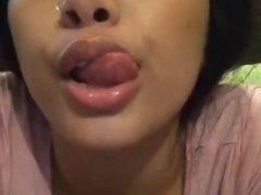 Hot Latina Sucks A Dildo On Periscope - latin